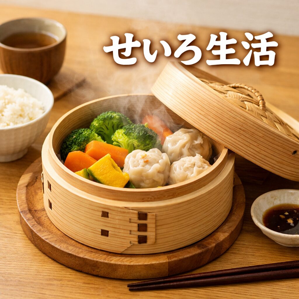 おひとりさま向けのせいろで作る簡単ヘルシーな蒸し料理